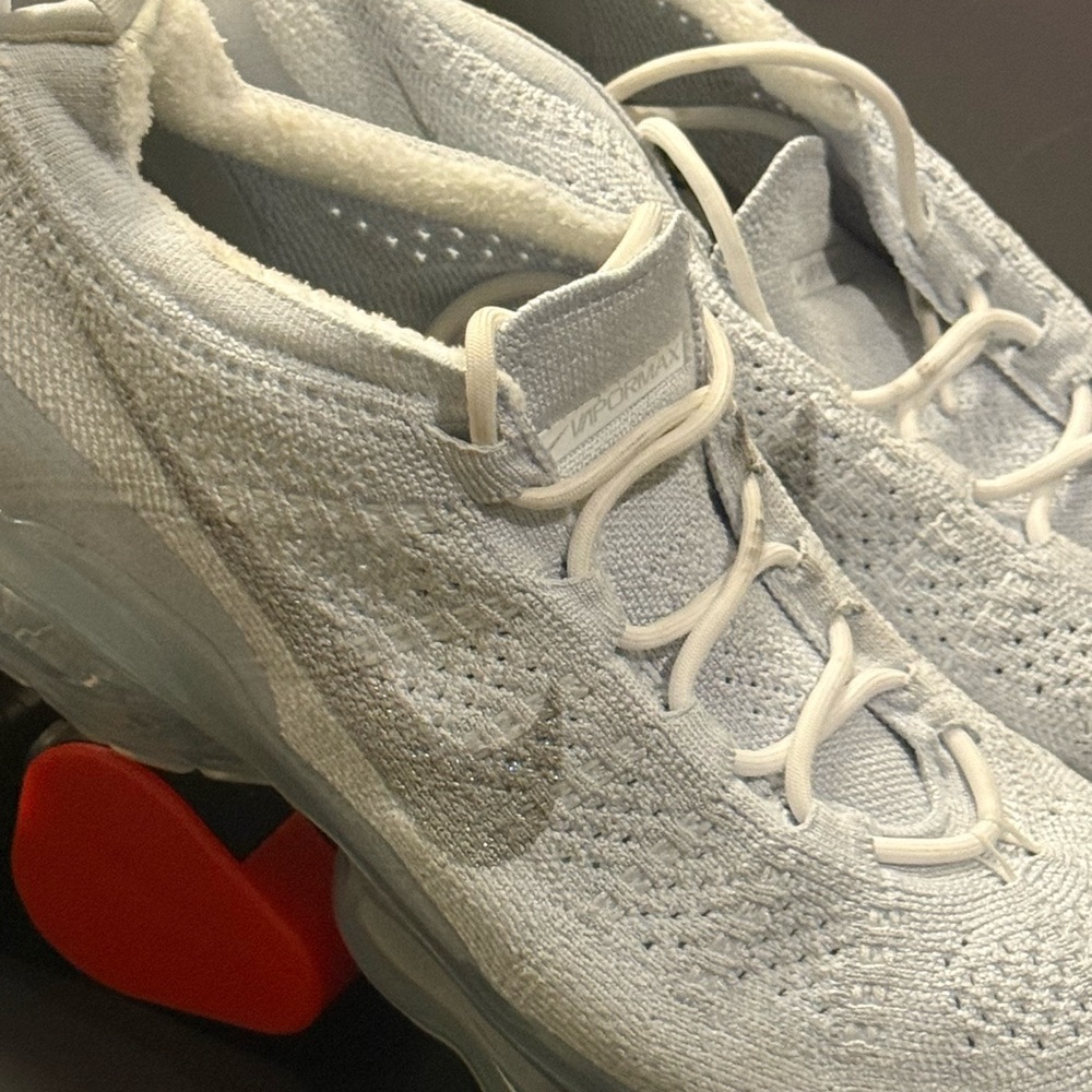 Nike White and Gray Men's Sneakers